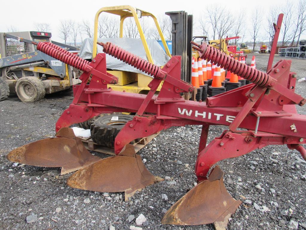 White 3Pt 3B Spring Reset Plow