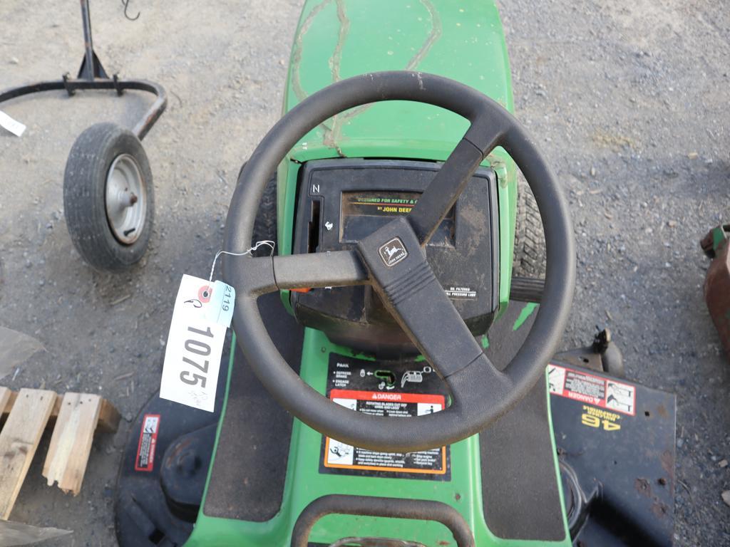 JD STX46 Riding Mower (needs battery)