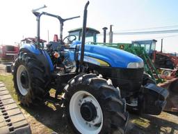 NH T5040 Tractor, 4WD, Dual Remotes, ROPS,