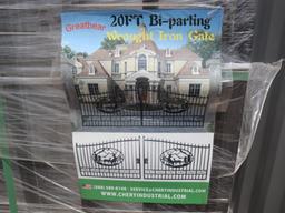 Greatbear 20' Bi-Parting Iron Gate Pair,