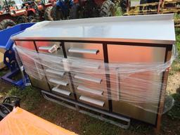 Workbench 10 Drawer, 2 Cabinet 7'