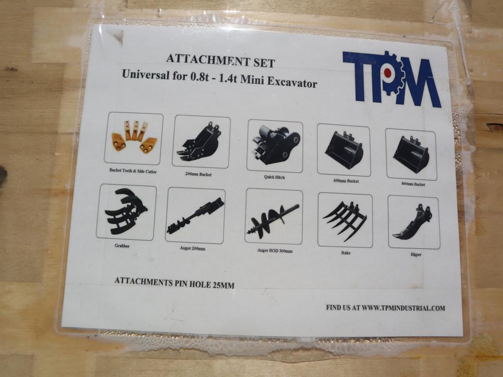 TPM Crate of Mini Excavator Attach.