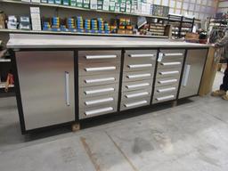 10' Tool Box , 12 Drawer, 2 Cabinet