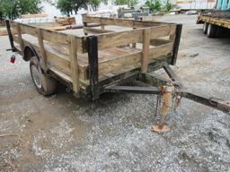 8ft Single Axle Landscape Trailer (NO Title)