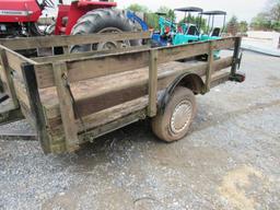 8ft Single Axle Landscape Trailer (NO Title)