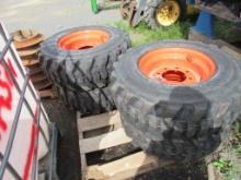 12-16.5 SKS1 Tires on Wheels(set of 4)