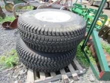 Rear Tractor Tire w/ Rim (pair)