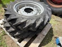 9.5-24 Tires w/Rims (pair)