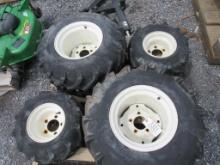 26x1200x12 R4 Tires & Rims (set 4)