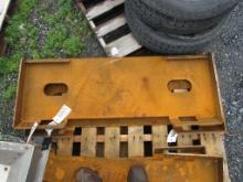 Skidloader Plate