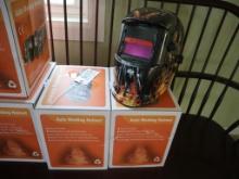 Set of Auto Darkening Welding Helmets