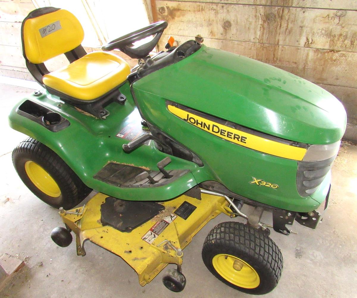 JD lawn mower X320