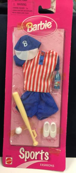Barbie's Fashion Avenue Collection Bridal Gown and Sports Fashion Outfit
