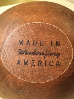 Modern Wooden Salad Bowl Set
