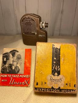 Vintage Univex 8mm Cine Camera C-845 Exposition Model Universal Camera Co.