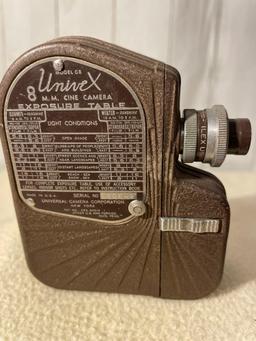 Vintage Univex 8mm Cine Camera C-845 Exposition Model Universal Camera Co.