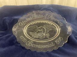 Avon Bicentennial Plate with Two "Special Occasion" Fragrance Soaps