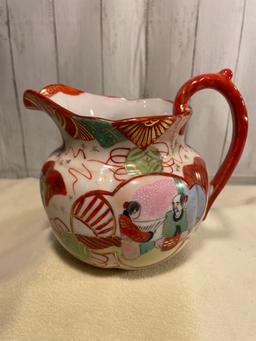 Vintage Hand Painted Porcelain Pitcher