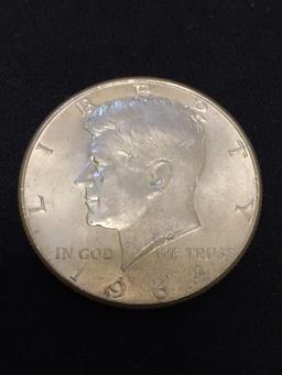 UNC Condition 1964 US Kennedy Half Dollar - 90% Silver