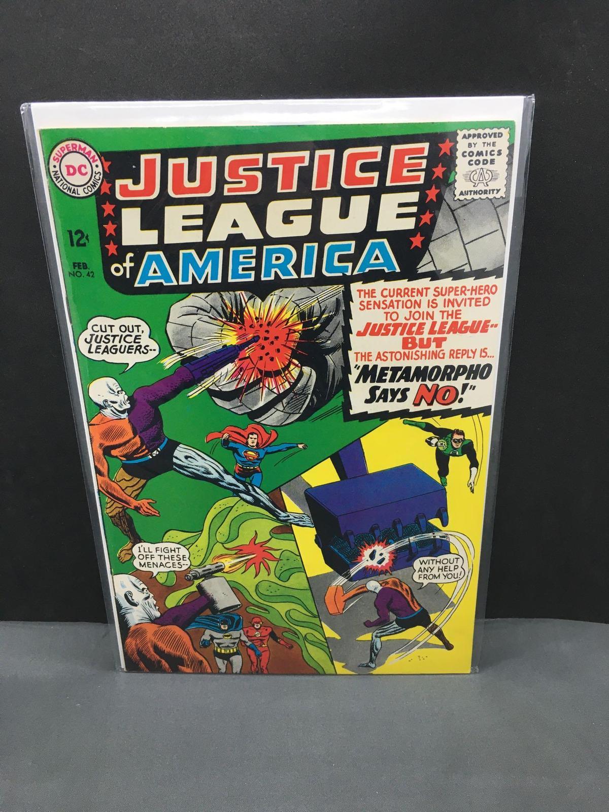 1965 DC Comics JUSTICE LEAGUE OF AMERICA #42 Silver Age Comic Book from Nice Collection