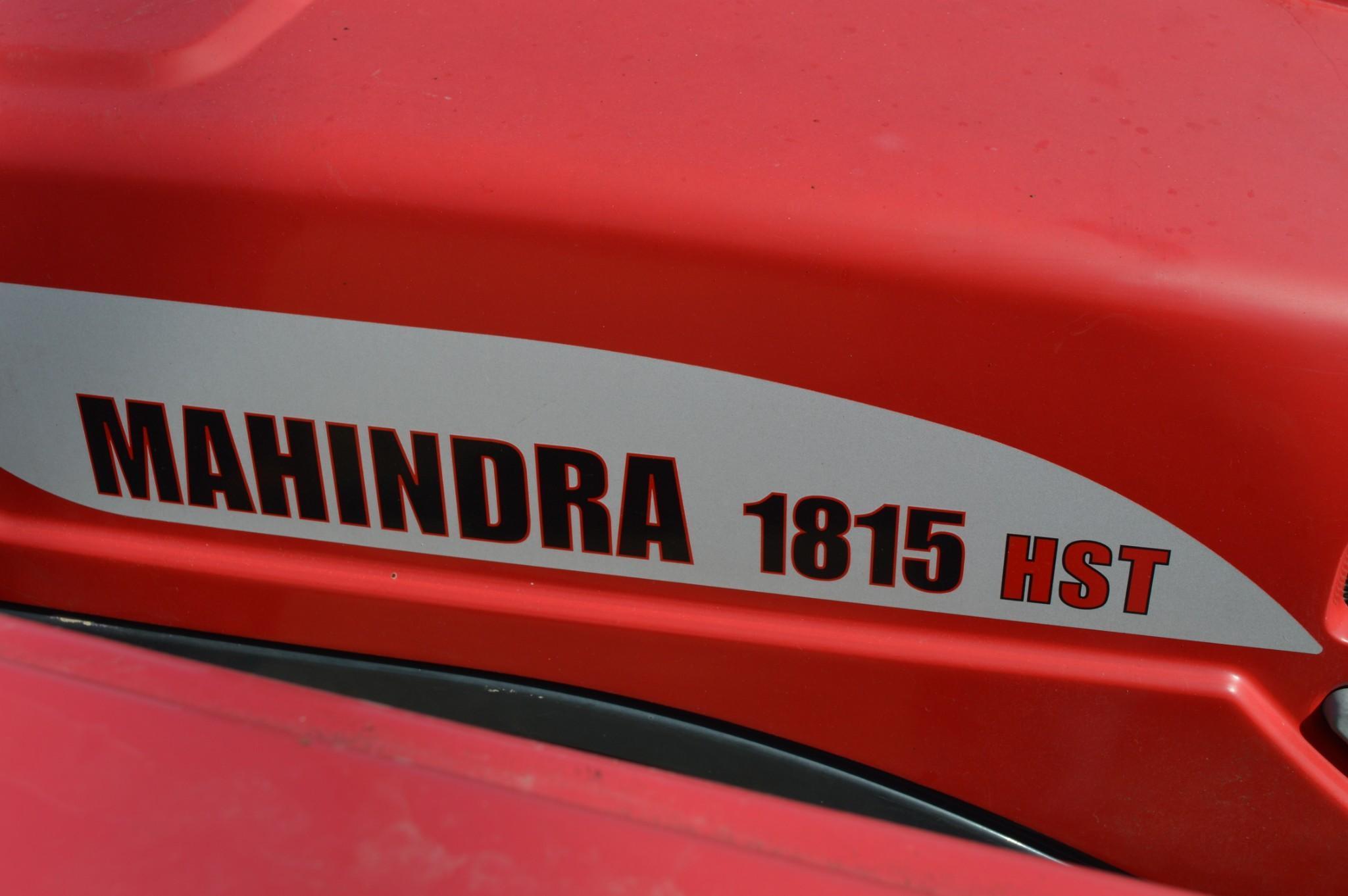 Mahindra 1815 HST 4WD Tractor w/ Loader and Shredder *Operator's Manuals Included*