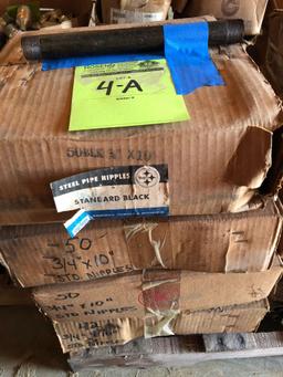 Approx (250) 3/4 in x 10 in steel pipe nipples