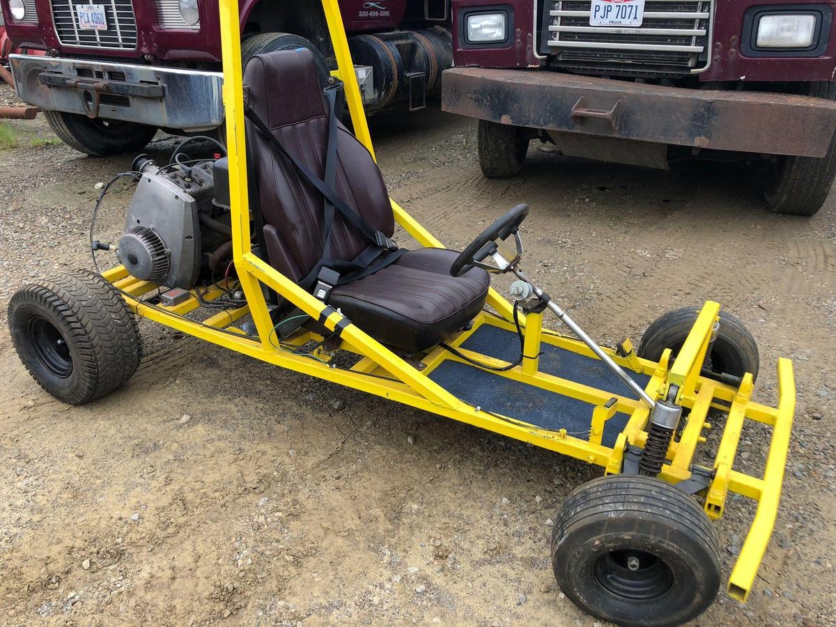 Homemade ?extremely fast? go cart.