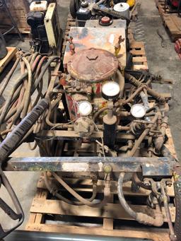 Walk behind road sprayer.