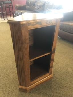 Oak Corner Shelf