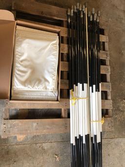 1 Lot of Lightly Used Poles (18) & Flags (18)