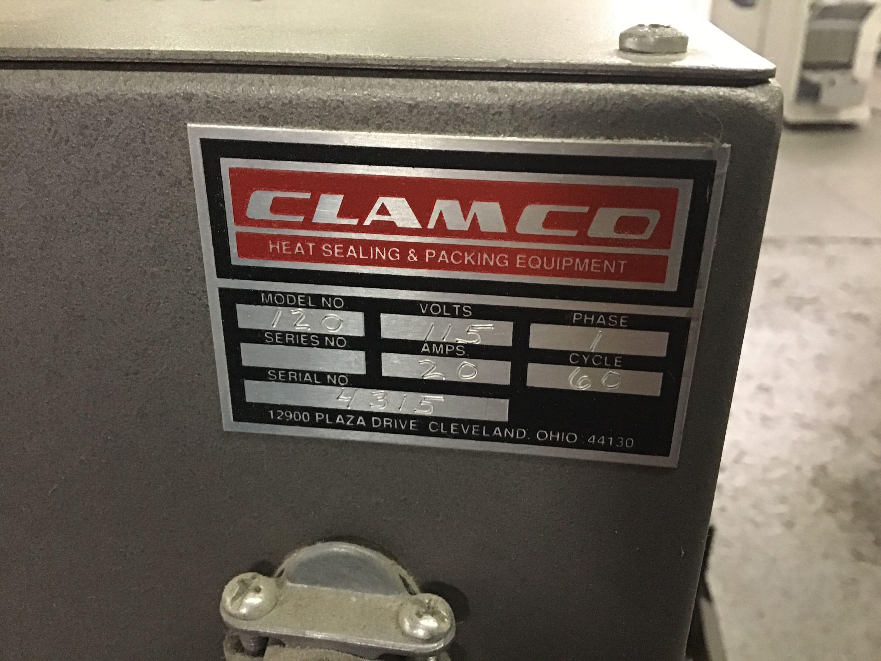 Clamco model no. 120 shrink wrap machine, powers on