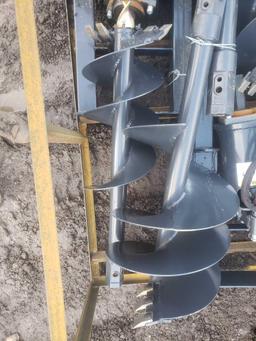 New Wolverine Auger Attachment Skid Steer Attachment w/ Bits