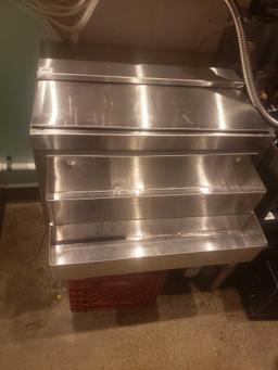 Stainless Micro Matic ice chest storge unit L 24in, x W 17in, x H 31in comes with disatachable