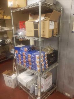 Eagle 4 tier shelving contents not included L 23in x W 29in x H 75in