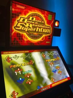 Konami Dance Dance Revolution Super Nova Dancing Dual Player Arcade Game