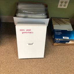 4 boxes of page protectors