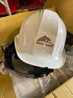 (32) New White Pyramex Co Adjustable Hard Hats