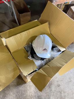 (32) New White Pyramex Co Adjustable Hard Hats