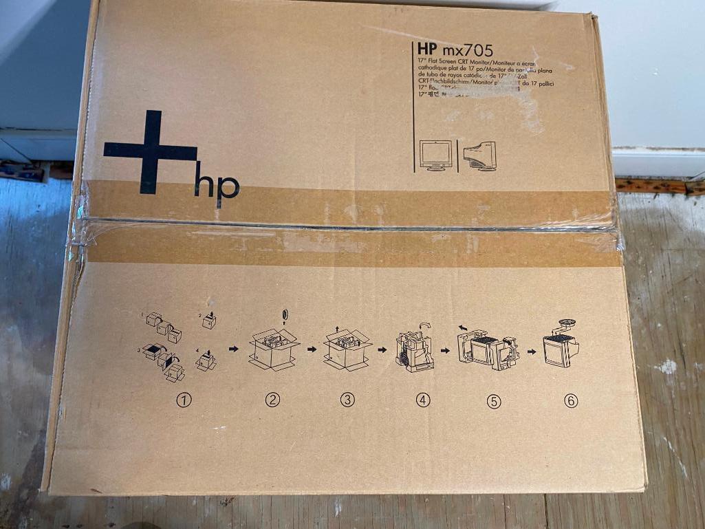 HP MX705 Flat Screen CRT Monitor, and Staples Paper Shredder