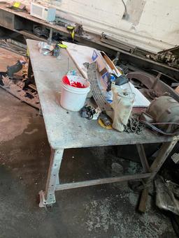 4' x 8' Industrial Rolling Work Table