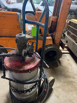 ARO Air Powered Grease Pump on Cart