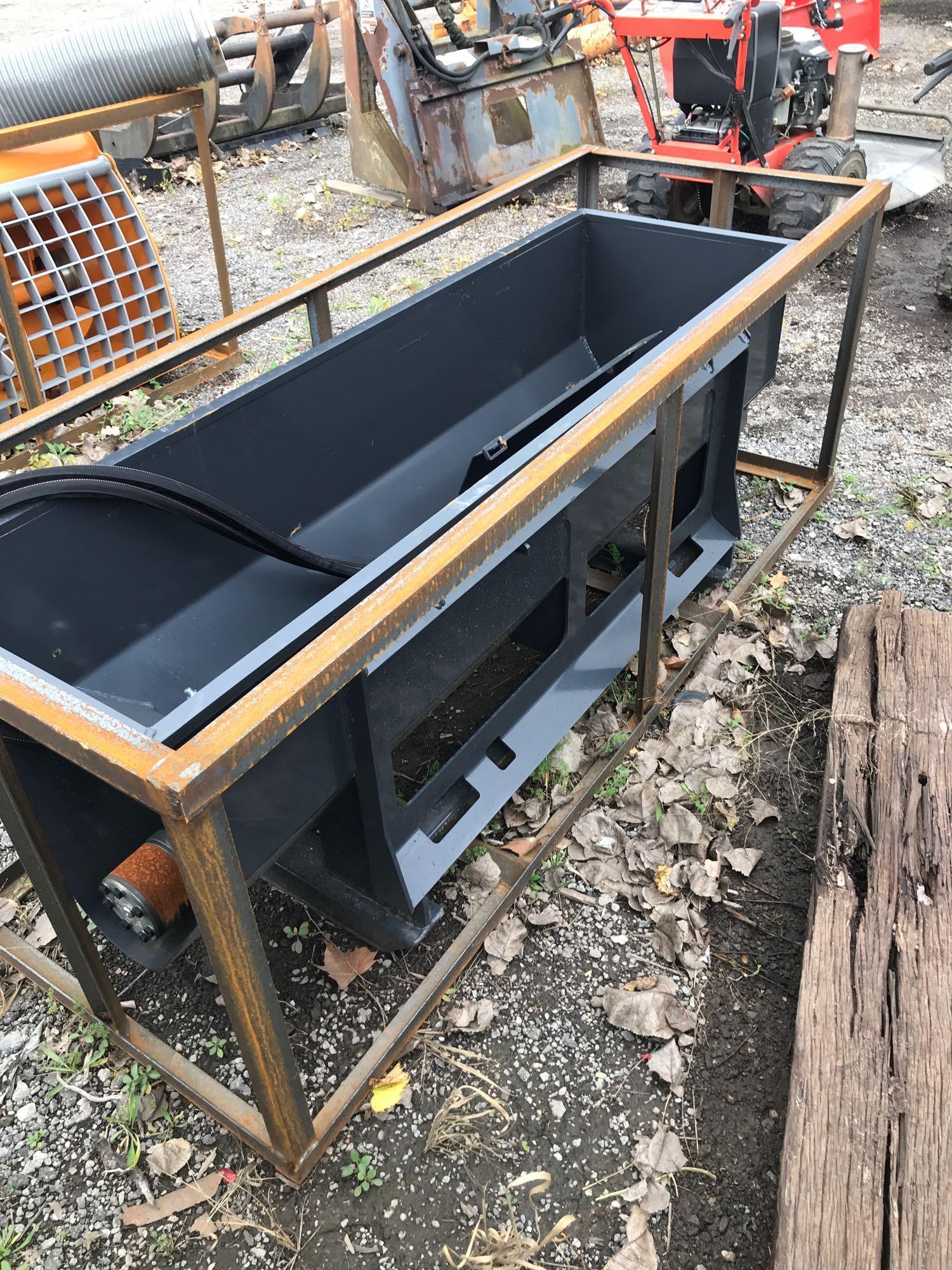 New Landhonor Co 68in Hydraulic Skidloader Auger Bucket Attachment
