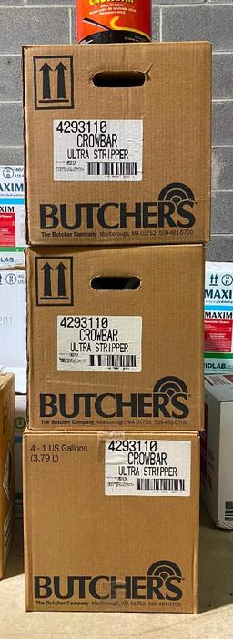 Three Boxes of Butcher's Crowbar Ultra Stipper...