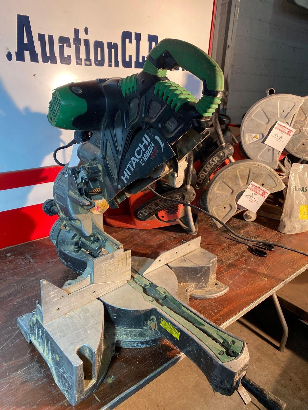 Hitachi C12RSH Laser Cut Sliding Miter Saw Proxibid