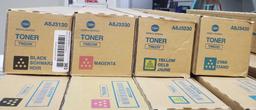 Konica Minolta Toner Set of 4 - Black Magenta Yellow and Cyan - See Pics for Toner Codes