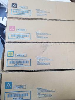 Konica Minolta Toner Set of 4 - Black Magenta Yellow and Cyan - See Pics for Toner Codes