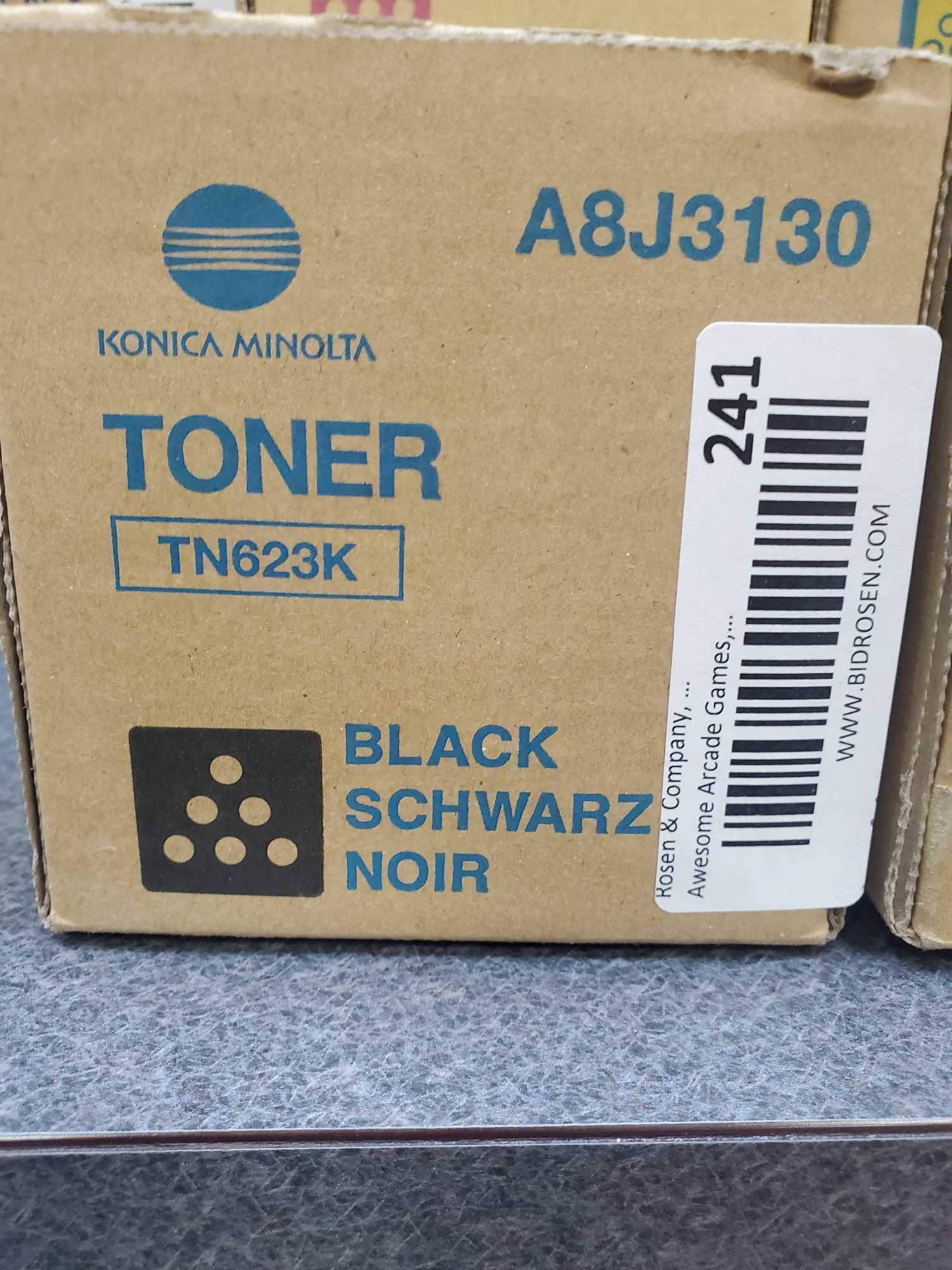 Konica Minolta Toner Set of 4 - Black Magenta Yellow and Cyan - See Pics for Toner Codes