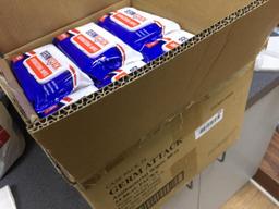 12 Packs of Germ Attack - Anti-Bacterial Wipes