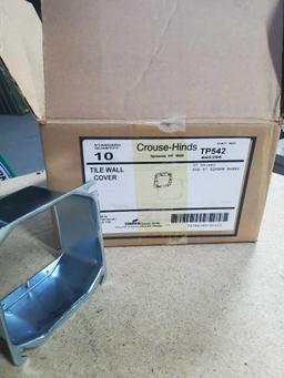 Crouse Hinds 2" Raised for 4" Square Electrical Boxes x10