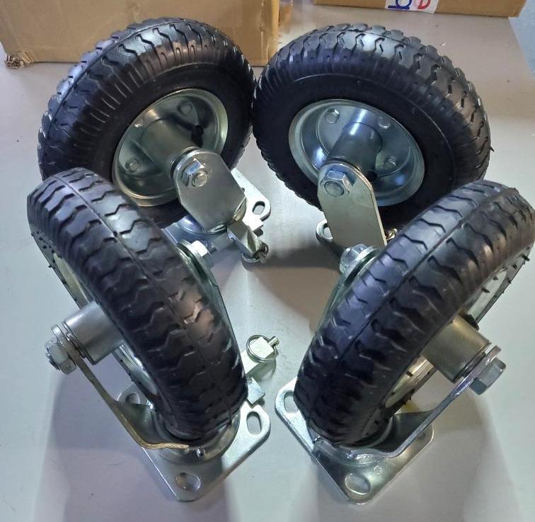 8" Swivel Wheel Casters - New - Set of 4